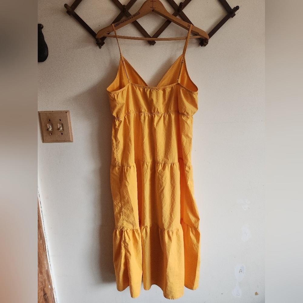 Rails Maxi Organic Cotton Tank Top Sleeveless Summer Dress Marigold Yellow Large - Picture 3 of 13
